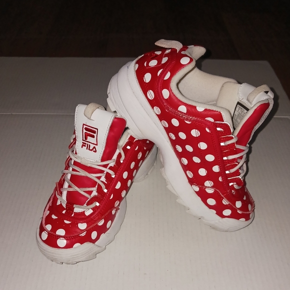 fila polka dot shoes